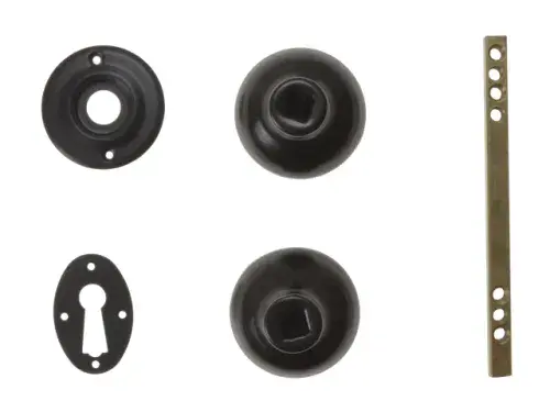 YALE Rim Lock Knob (x2) Black P405-BK