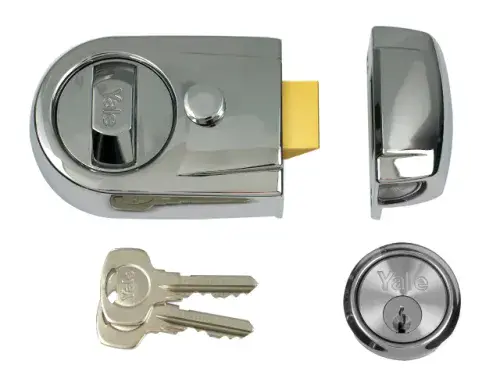 YALE Y3 Nightlatch Chrome P-Y3-CH-CH-60