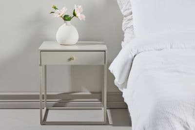 Bakal - Bedside Table - Beige