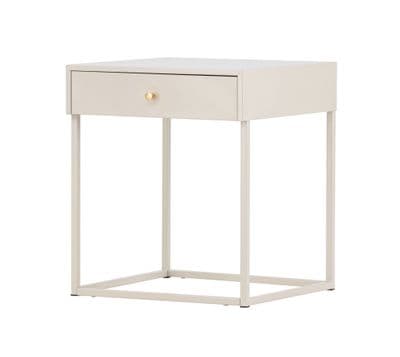 Bakal Bedside Table - Beige, 50X43