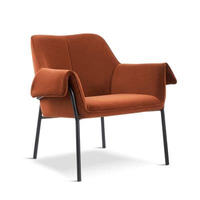 BESSA Rust Brown Lounge Armchair