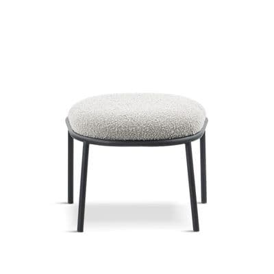 Duke Dark Grey Boucle Lounge - Matching Stool