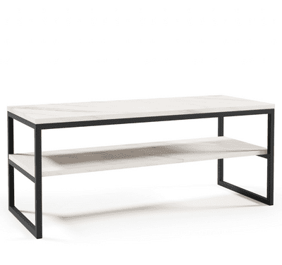 ELLA White Marble Effect Coffee Table