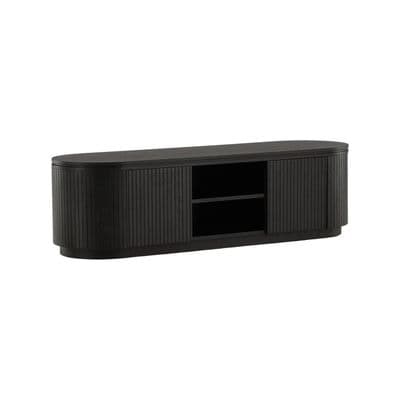 Fjallbacka Low Storage, Mdf Veneer, Black