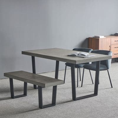 MILO Concrete Veneer Dining Table - 160cm