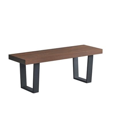 MILO Walnut Veneer Bench - 120cm