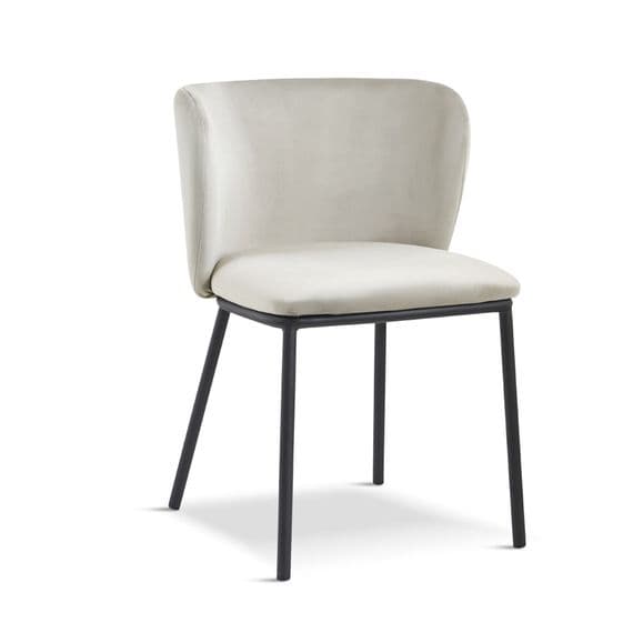 Set of 2 MANDY Grey Dining Chairs
