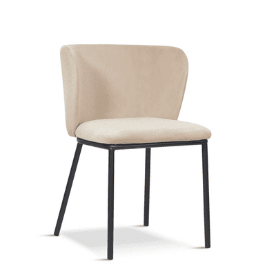 Set of 2 MANDY Light Grey Dining Chairs