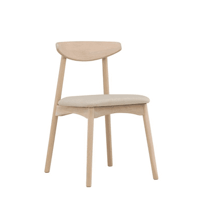 Set of 2 MIA Solid Oak Dining Chairs