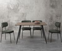 Set of 2 MILANO Dark Green Velvet Stacking Chairs