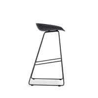 Set of 2 ORSON Minimalist Black Bar Stools