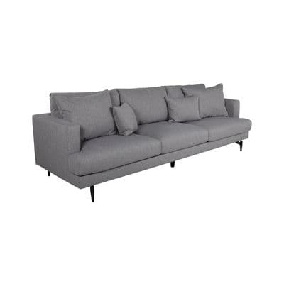 SOFIA 3-Seater Sofa - Grey Fabric Sofa