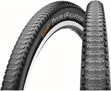 2 X CONTINENTAL DOUBLE FIGHTER III SEMI SLICK MTB TYRES - 27.5 X 2.0