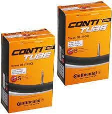 2 x NEW BOXED CONTINENTAL CROSS 28 GRAVEL BIKE INNER TUBES - 700 X 32MM-47MM - RRP £15.90