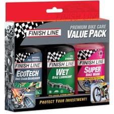 FINISH LINE BIKE CARE WINTER VALUE PACK - BIKE CLEANER / DEGREASER / WET LUBE 120ML - RRP £24.95