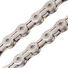 KMC X11EL FULL SILVER SLOTTED LIGHTWEIGHT 11 SPEED BIKE CHAIN - INC KMC QUICK LINK - RRP £44.95