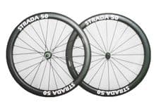 NEW PAIR STRADA RR FULL CARBON WHEELSET - SHIMANO FIT - VARIOUS DEPTH OPTIONS