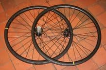 PAIR HOPE PRO 5 (SHIMANO/SRAM FIT) - MAVIC CXP PRO 30 DISC UST - SAPIM RACE DB SPOKES - 700C WHEELS