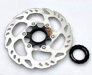 SHIMANO RT70 (SLX/105 ) ICE-TECH DISC BRAKE ROTORS 140MM OR 160MM INC LOCKRING - RRP £29.95-£34.95