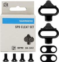 SHIMANO SPD CLEATS (PAIR INC FITTINGS) SH51 OR SH56 MODEL