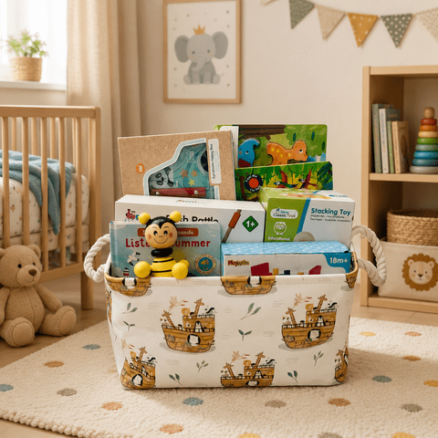 1 Year Old Wooden Children's Toy Hamper