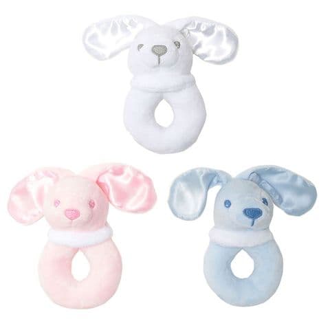 Animal Plush Baby Rattle - Mixed Colours