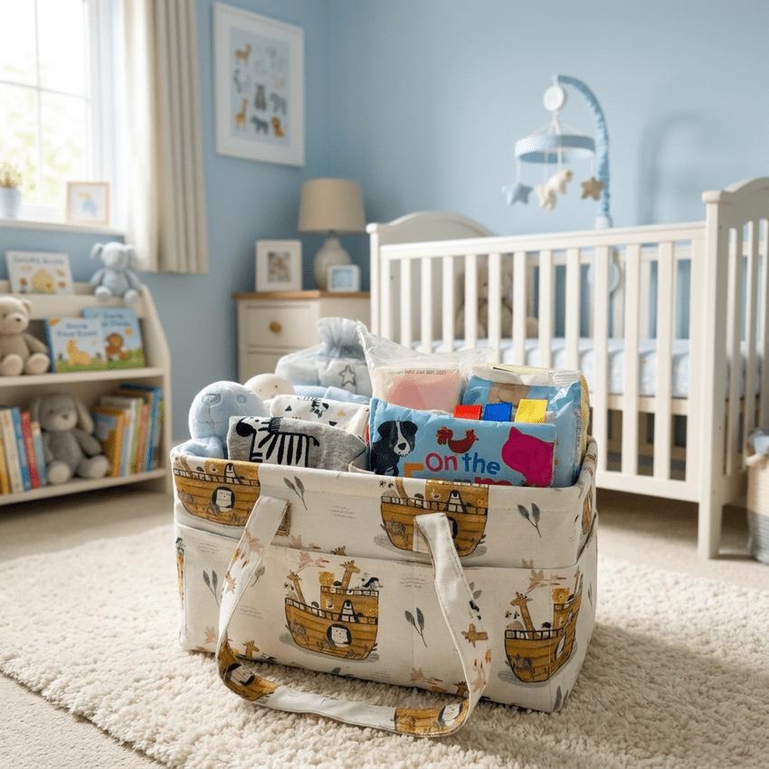 Baby Boy Nappy Caddy Gift | Hampers by Lauren