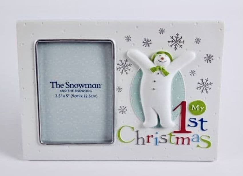 Baby's First Christmas The Snowman Picture Frame | Hampers by Lauren