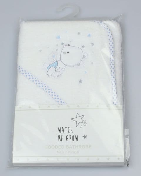 Blue Bear Hooded Baby Towel 100% Cotton