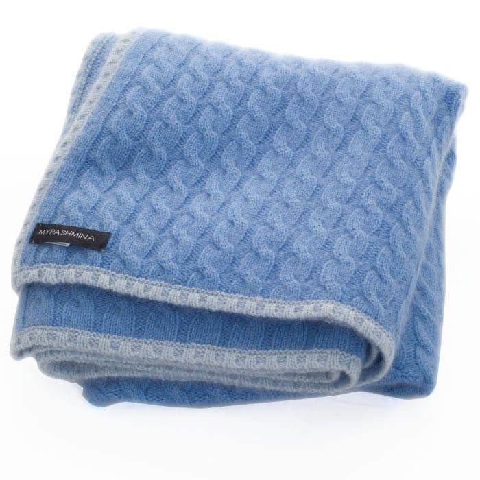 Blue Cashmere Luxury Baby Blanket | Hampers by Lauren