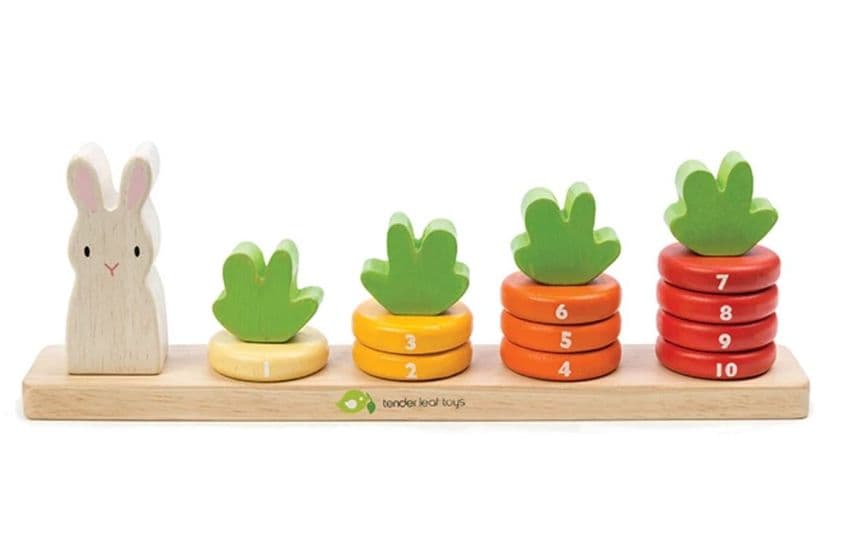 Counting Carrots Wooden Toy | Hampers by Lauren