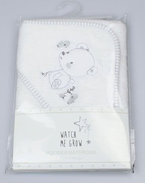 Grey Bear Hooded Baby Towel 100% Cotton
