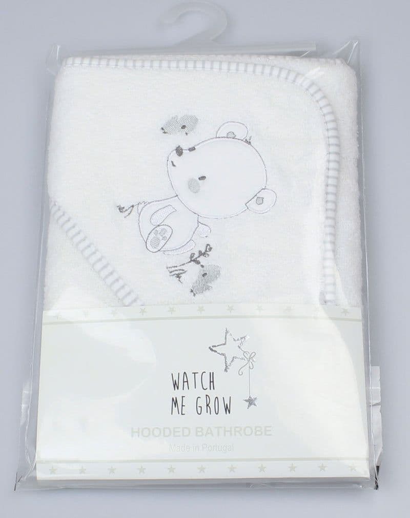 Grey Bear Hooded Baby Towel 100% Cotton | Hampers by Lauren