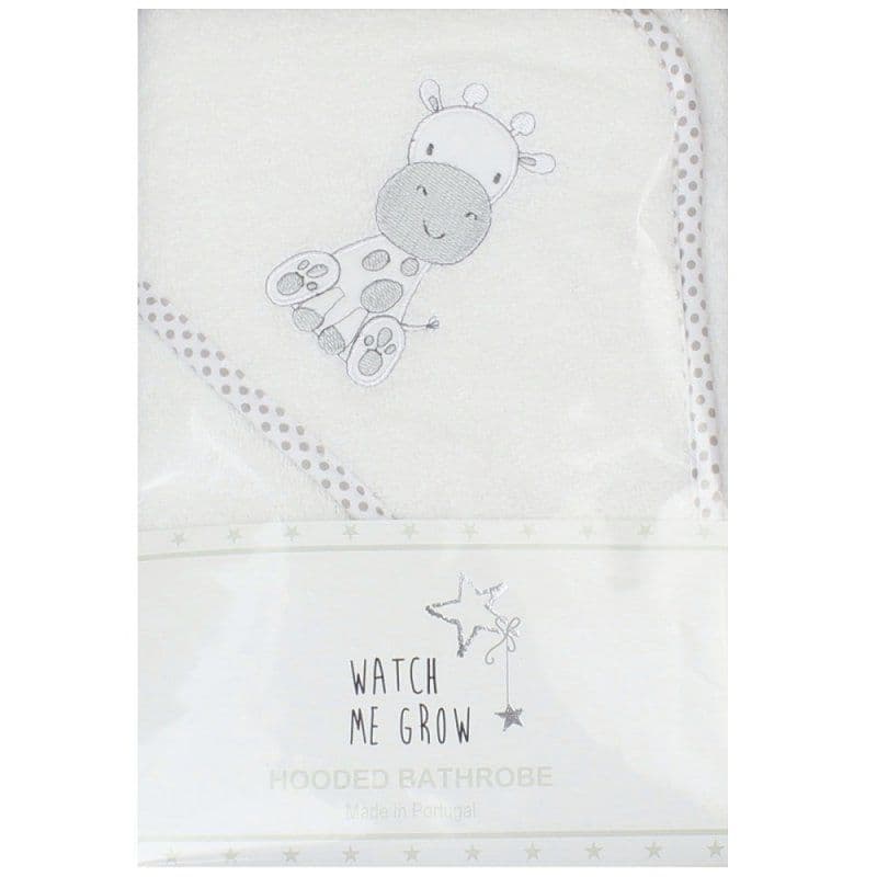 Grey Giraffe Hooded Baby Towel 100% Cotton | Hampers by Lauren