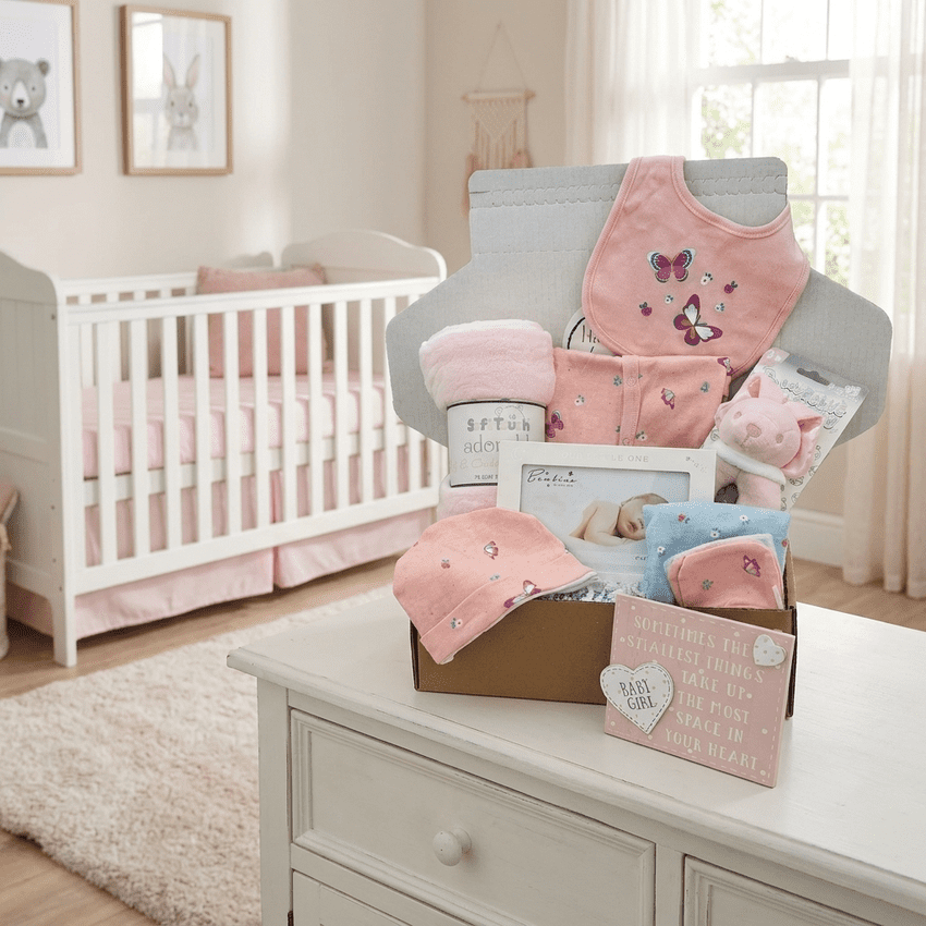 Luxury New Baby Girl Gift Box | Hampers by Lauren