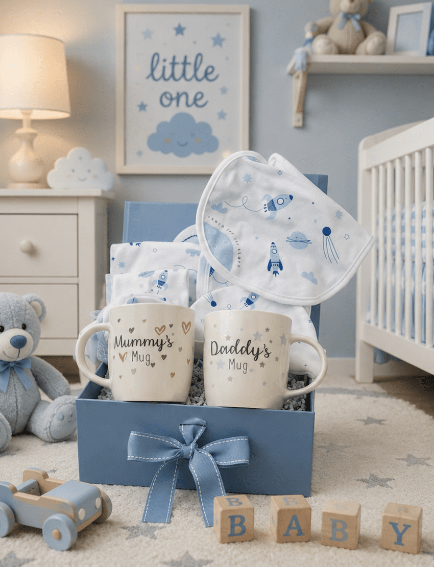 New Baby Boy and New Parents Original Gift Hamper | Hampers by Lauren