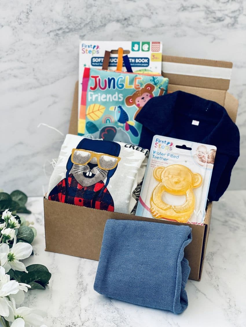 New Baby Boy Clothing & Toys Gift Box | Hampers by Lauren