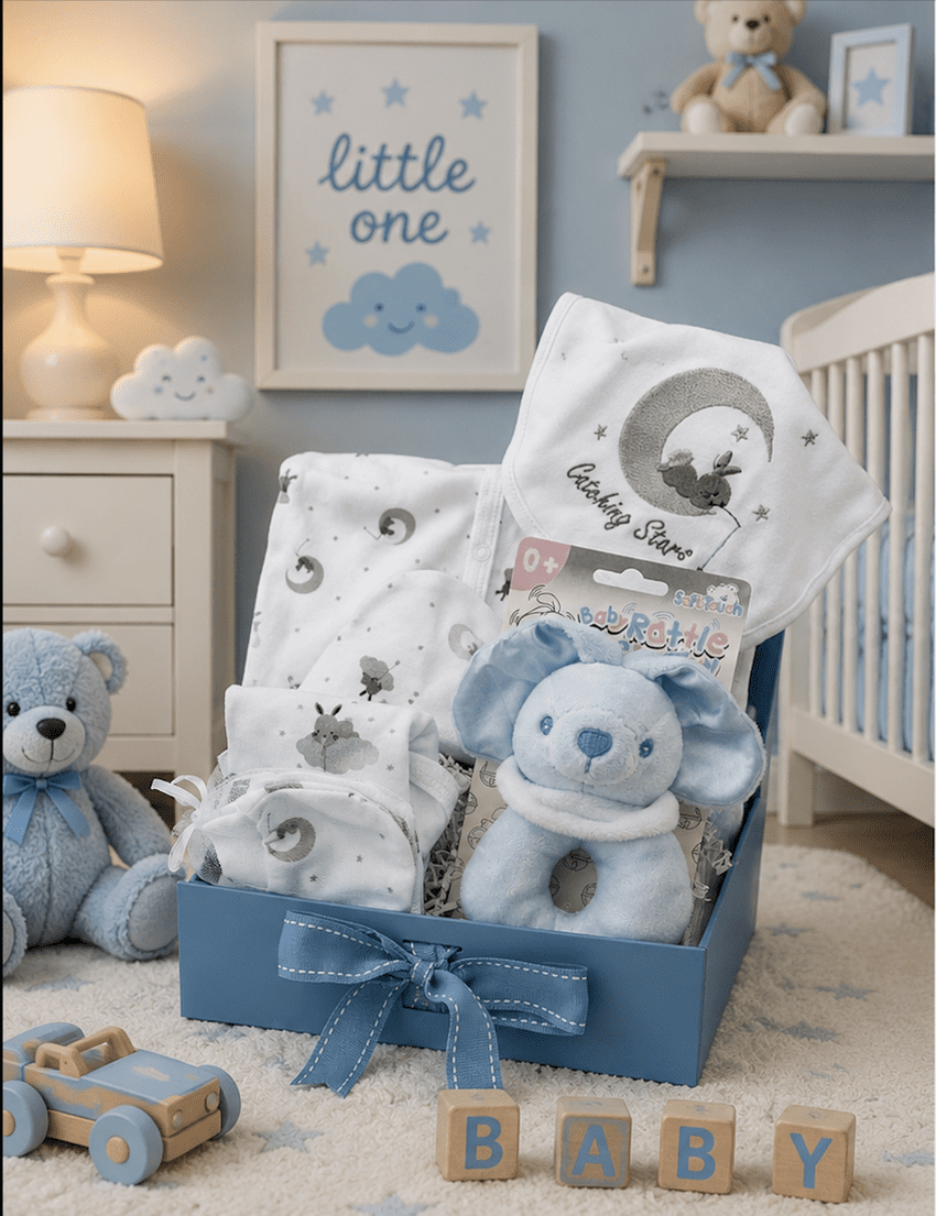 New Baby Boy Gift Box | Hampers by Lauren