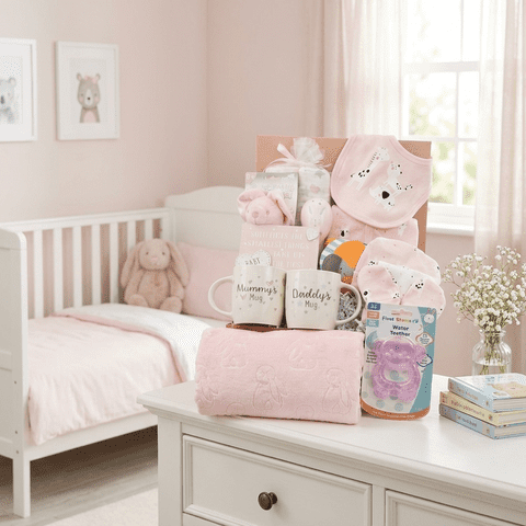 New Baby Girl and New Parents Ultimate Gift Box