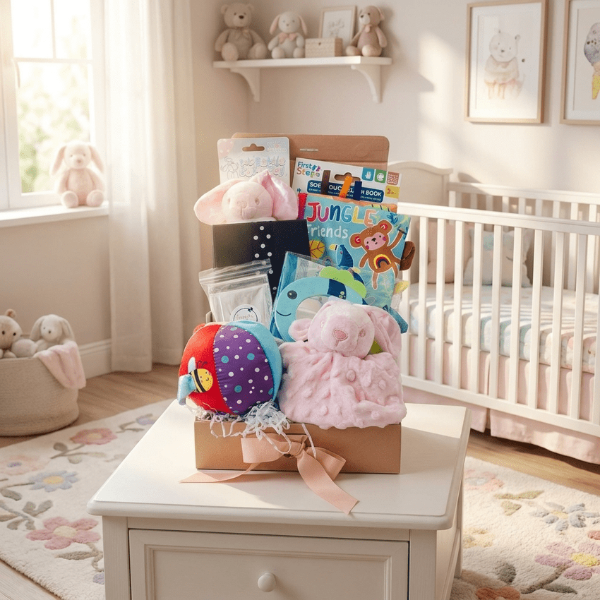 New Baby Girl's First Toys Gift Hamper | Hampers by Lauren