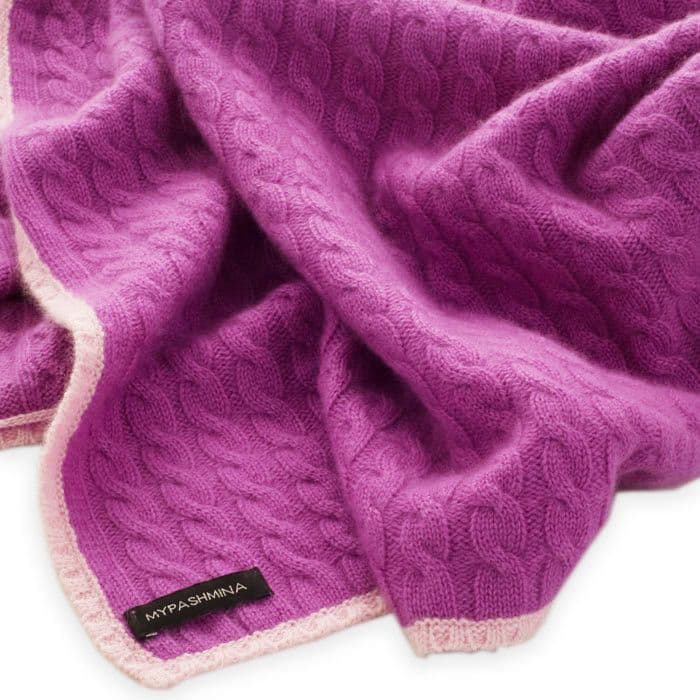 Pink Cashmere Luxury Baby Blanket Hampers by Lauren