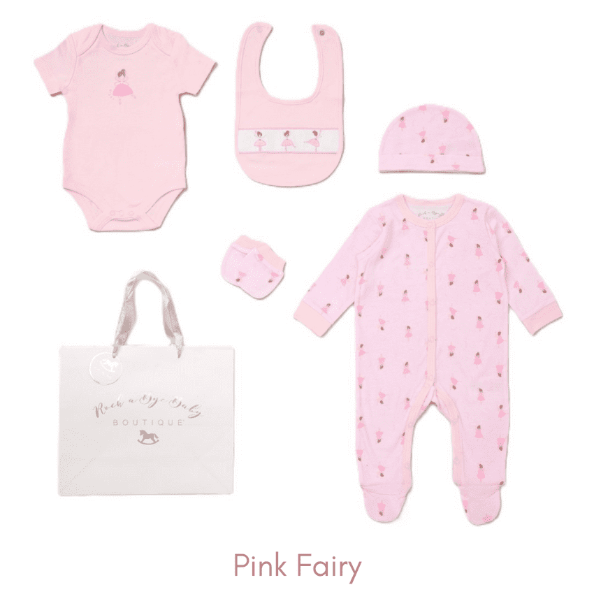 Pink Fairy Baby Girl Clothing Set - 5 Piece | Hampers by Lauren