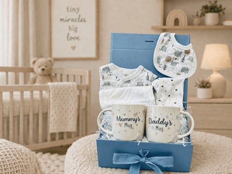 Premature Baby Boy & New Parents Gift Box Original - Elephant
