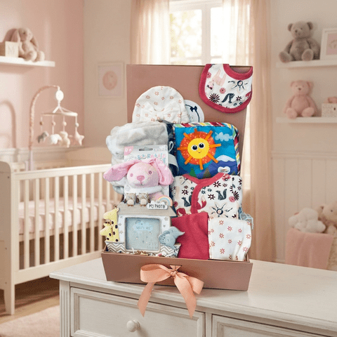 Premature Baby Girl Gift Box Large - Pink Forest Animal