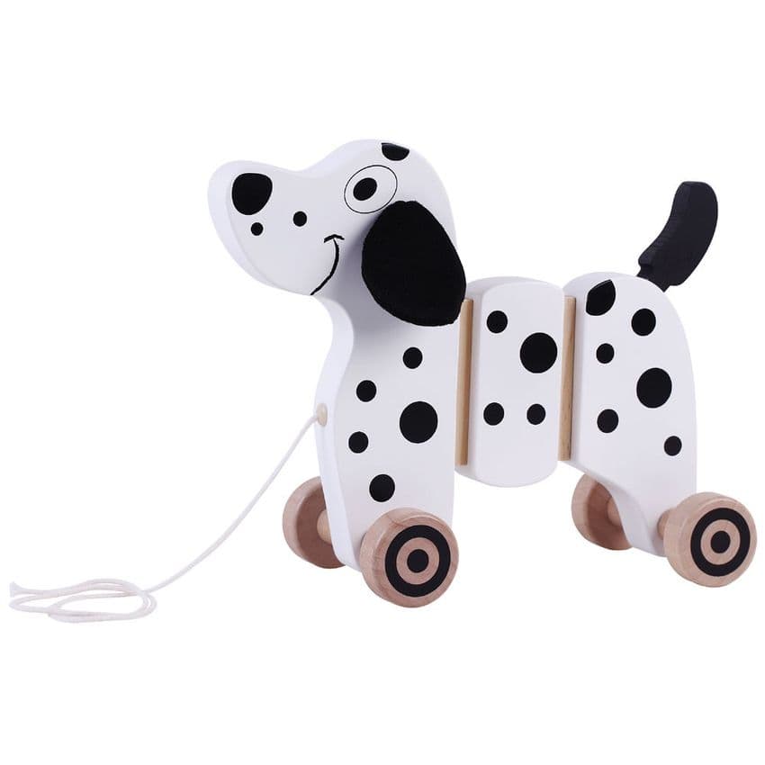 Pull Along Wooden Dog - Jumini