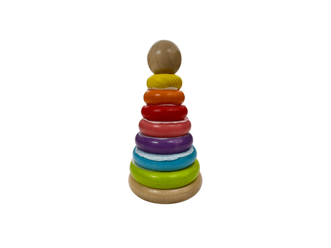 Rainbow Wooden Stacker Toy