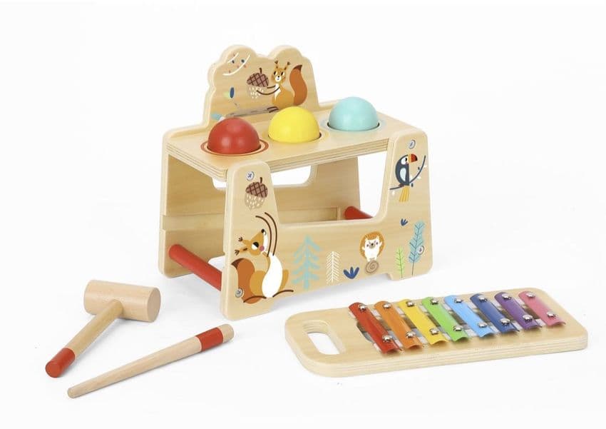 Tap & Pound Woodland Musical Bench | Hampers by Lauren