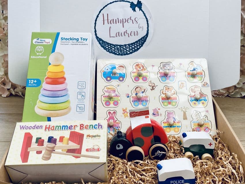 Wooden Children s Toy Hamper