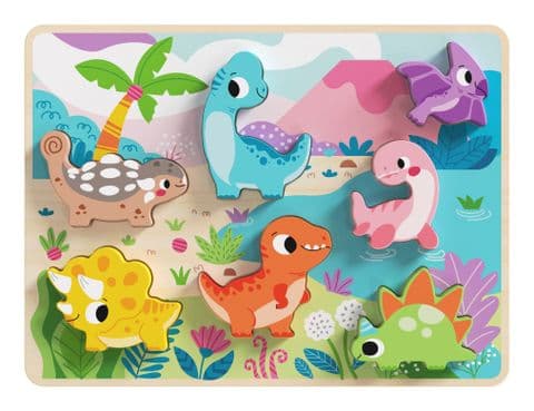 Wooden Chunky Dinosaur Puzzle