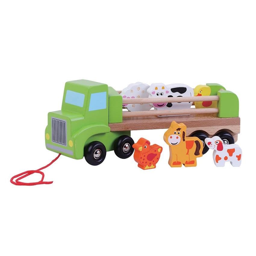 Wooden Farm Lorry and Animals